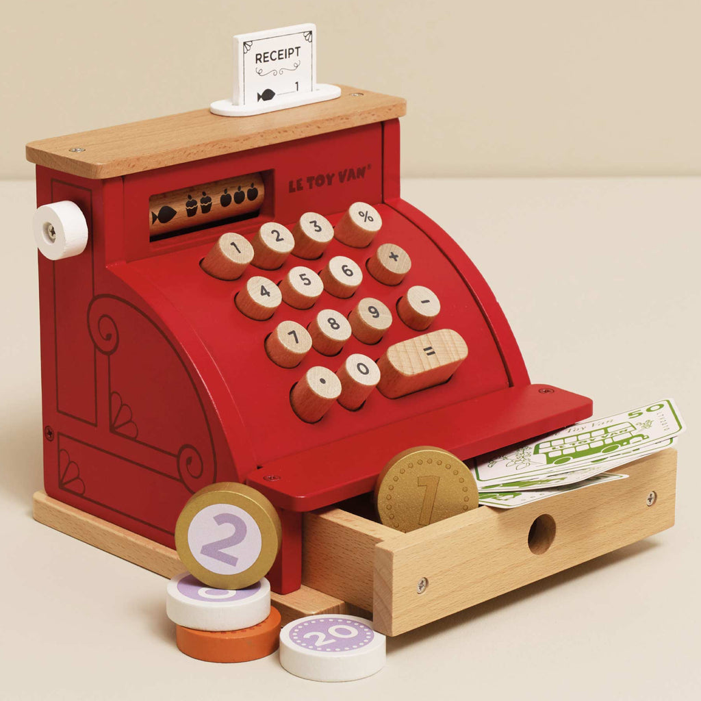 Shop Till Cash Register & Money