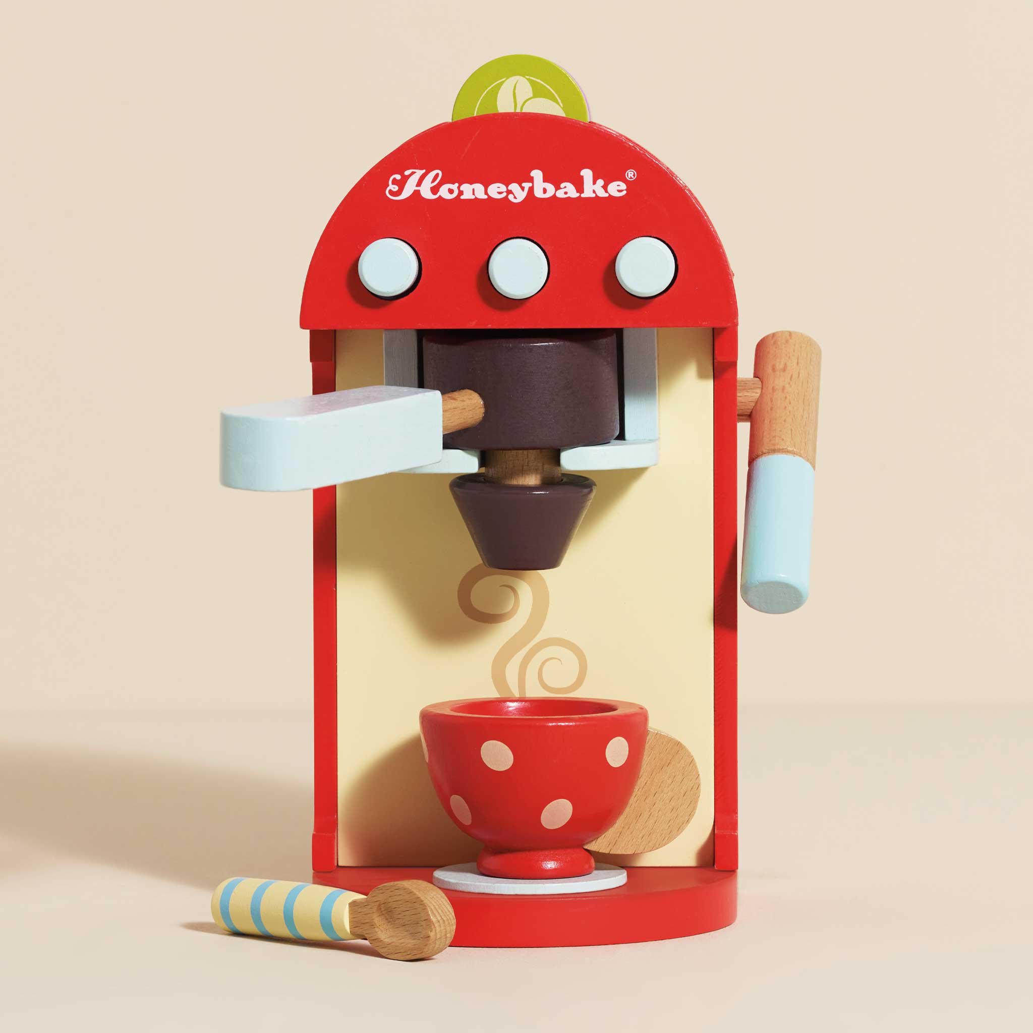 Wooden Toy Coffee Machine & Pods