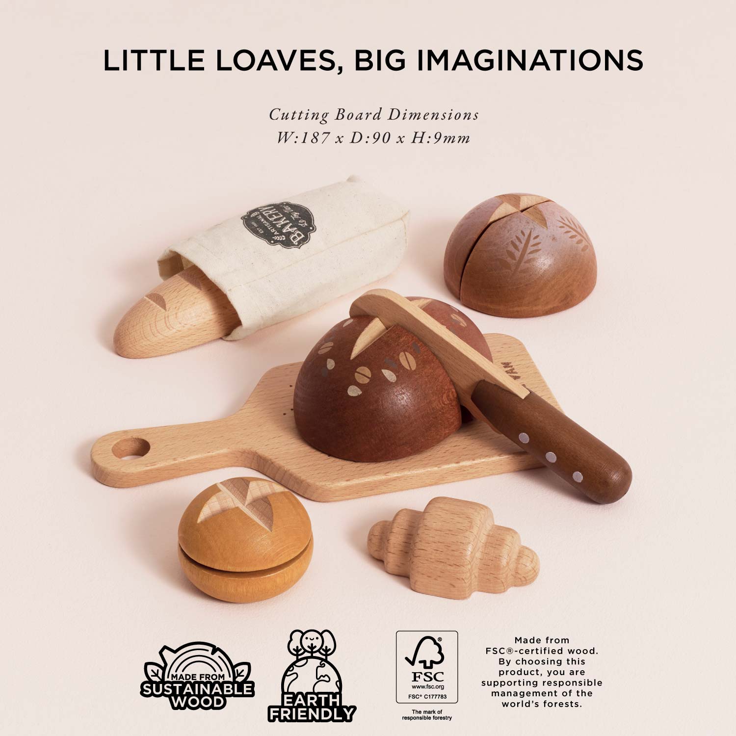 Artisan Bread and Knife Set