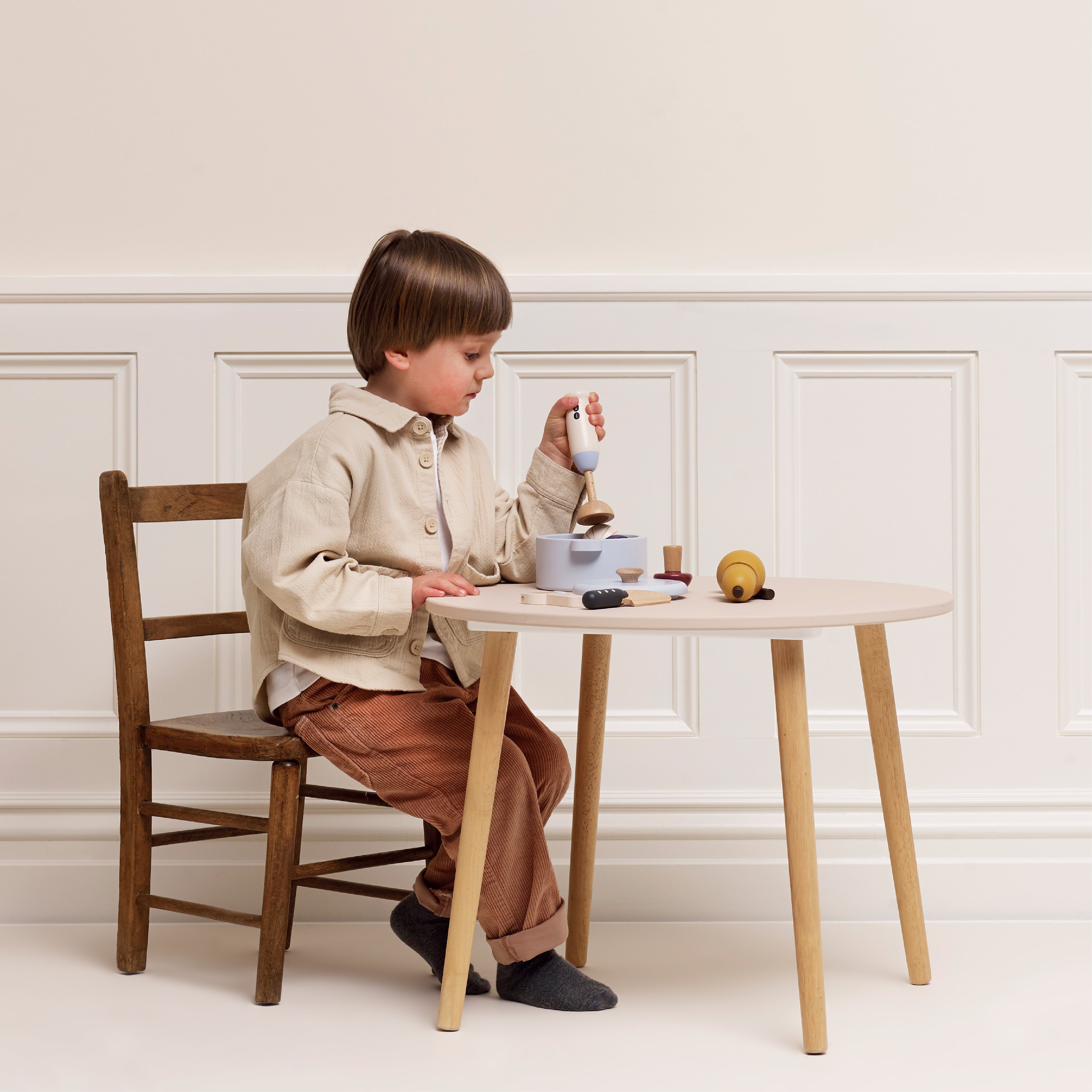 Soup & Utensil Wooden Toy Set