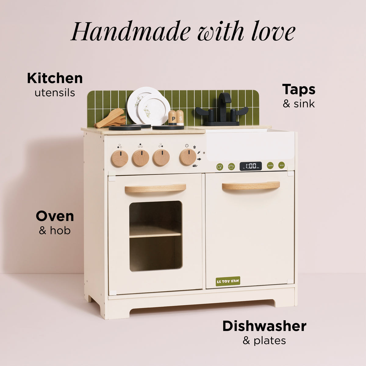 Olive Play Kitchen & Dishwasher