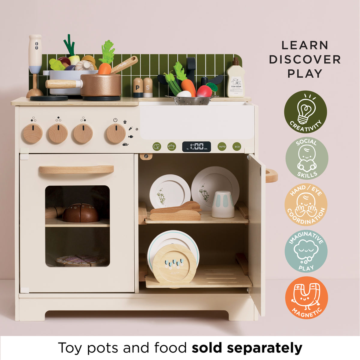 Olive Play Kitchen & Dishwasher
