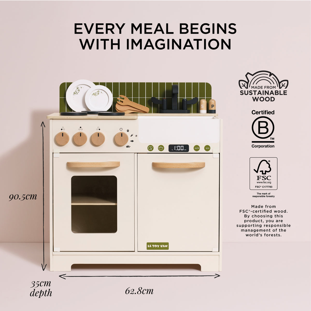 Olive Play Kitchen & Dishwasher