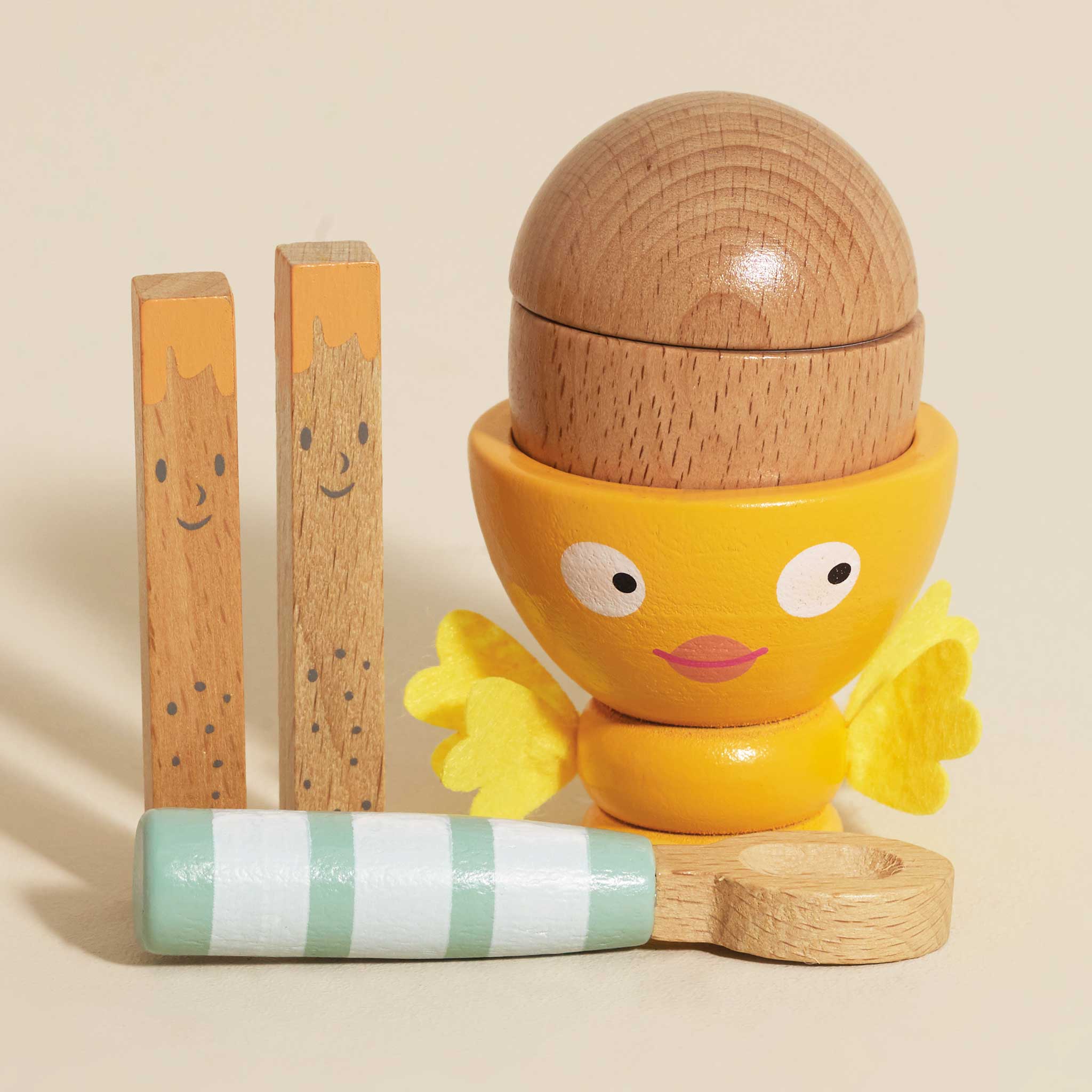 Wooden Egg Cup & Soldiers