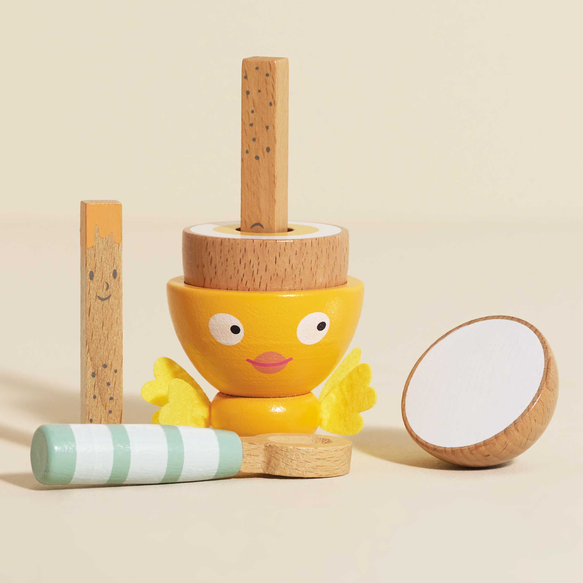 Wooden Egg Cup & Soldiers