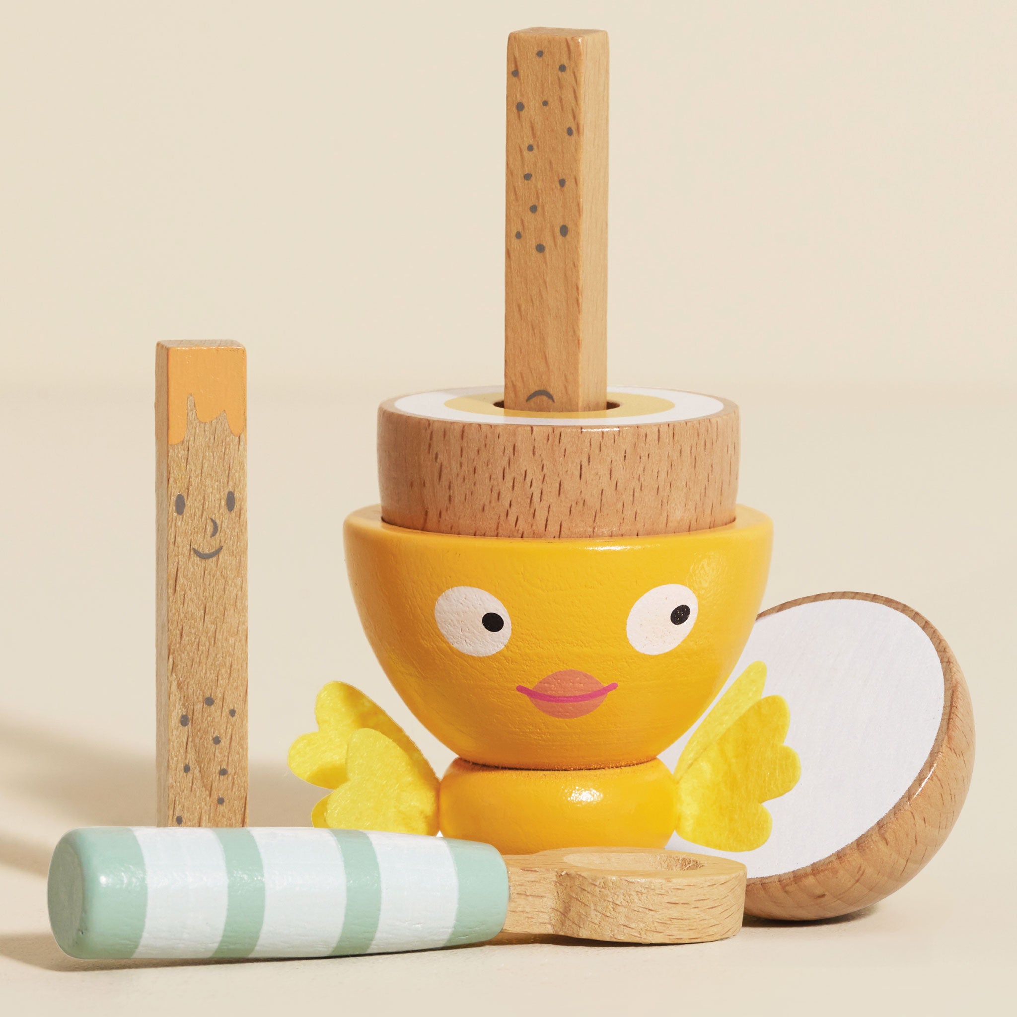 Wooden Egg Cup & Soldiers