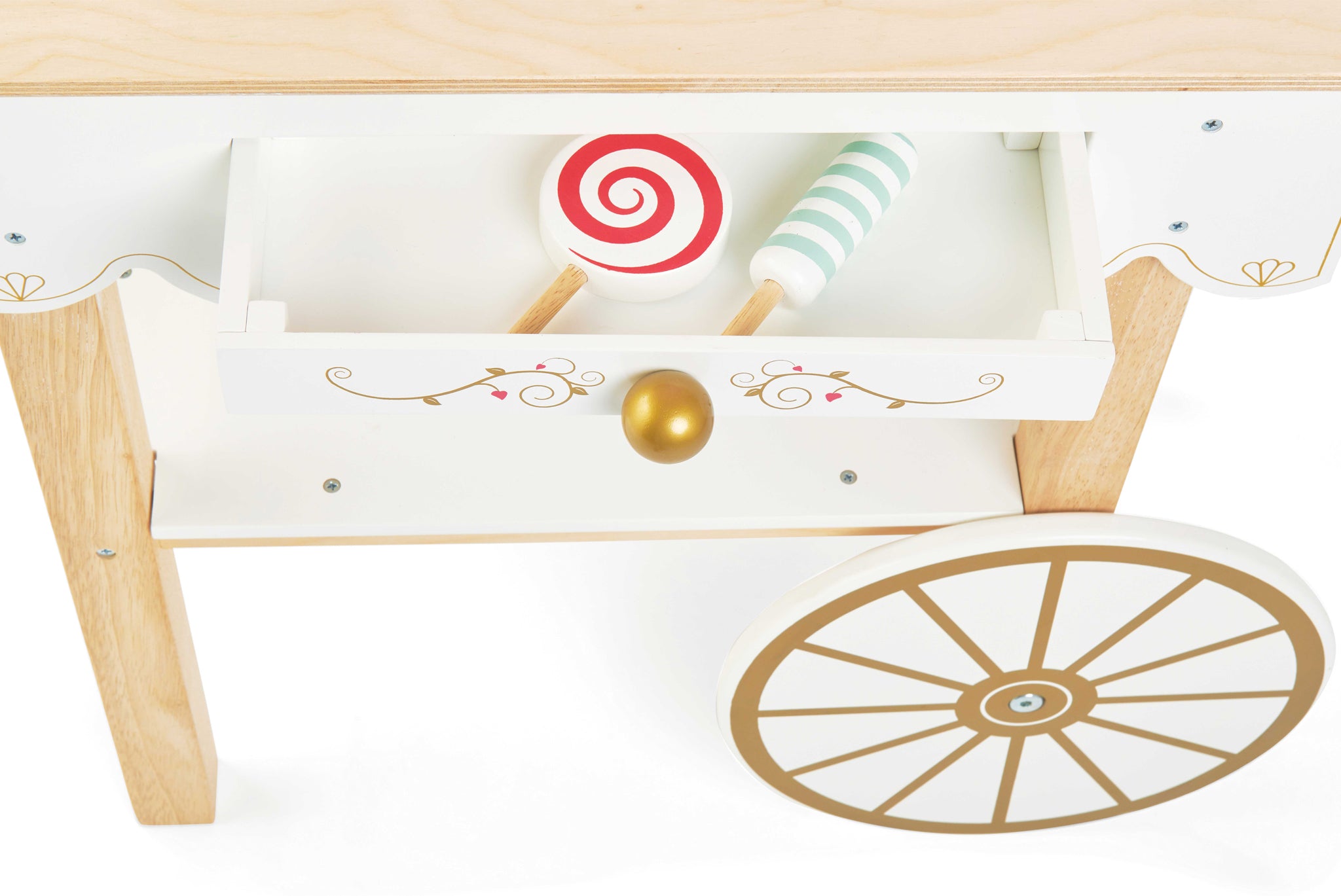 Kids wooden tea trolley on sale