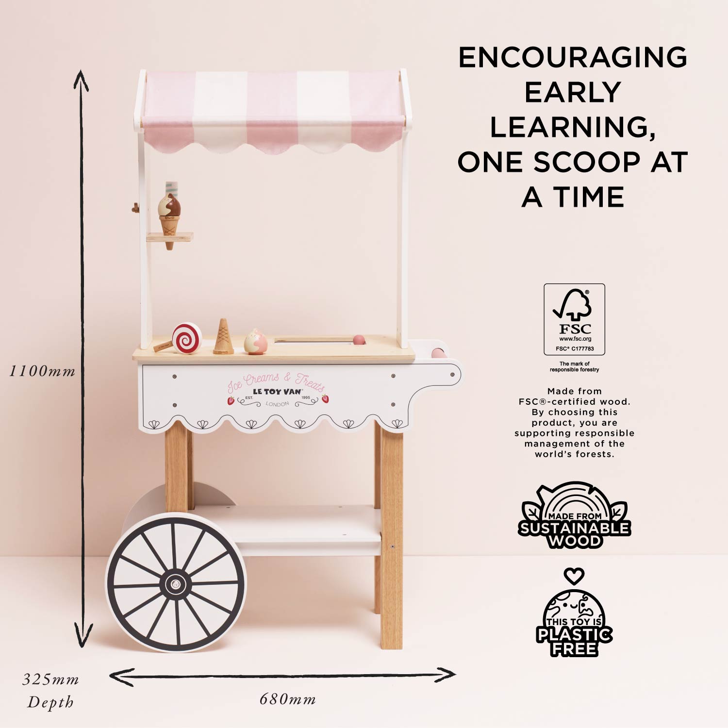 Ice Cream Trolley Market Stall