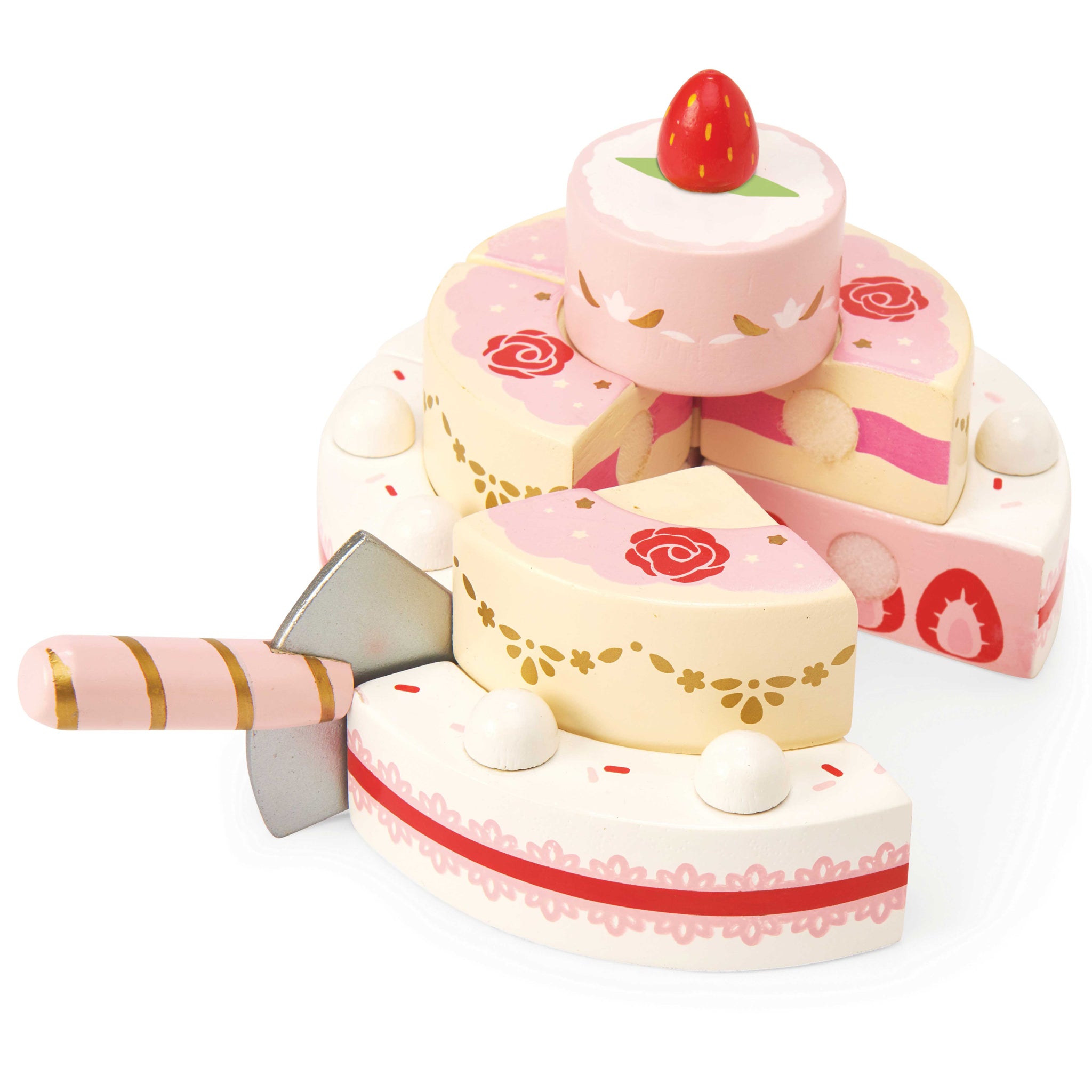 Sliceable Wedding Cake for Pretend Play