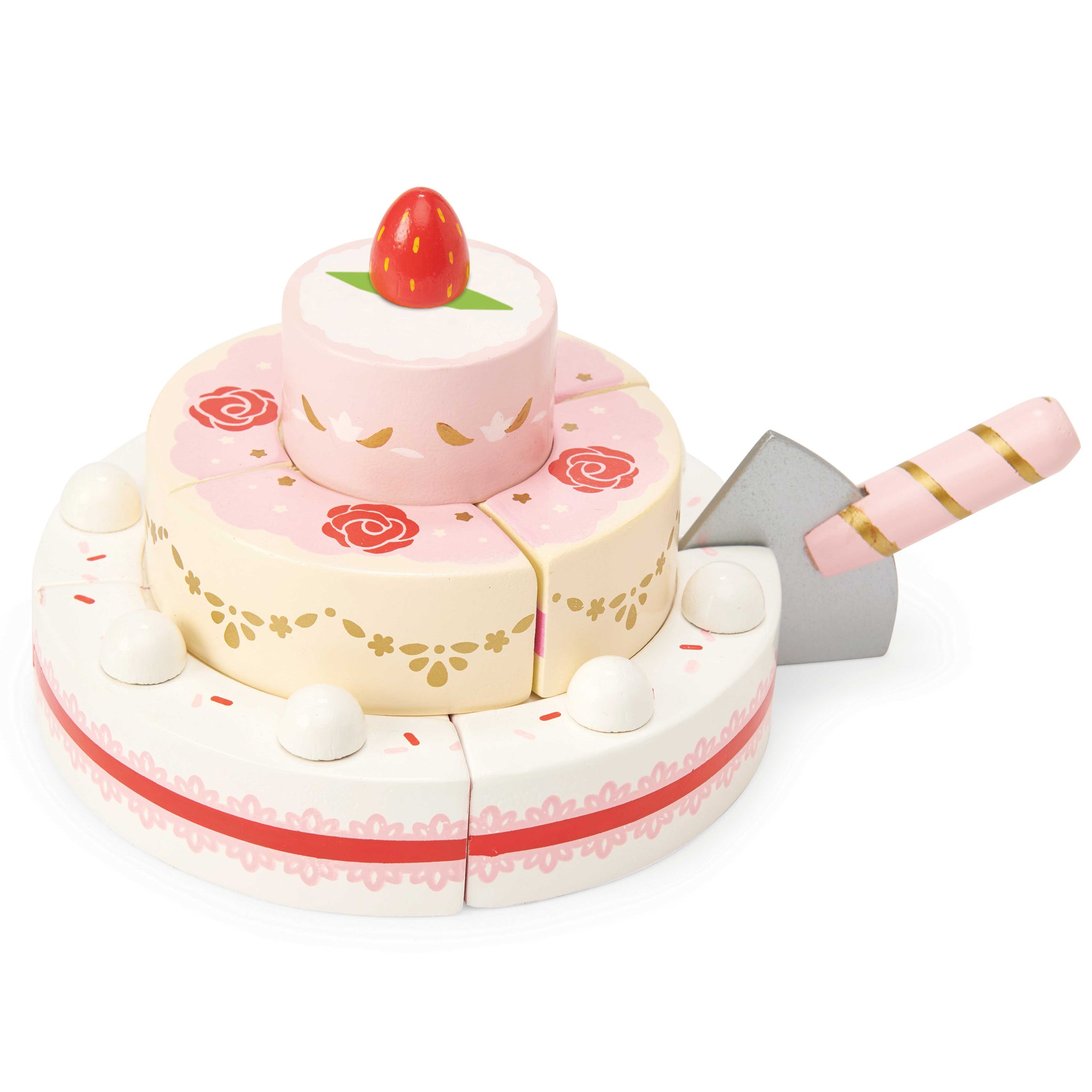 Sliceable Wedding Cake for Pretend Play