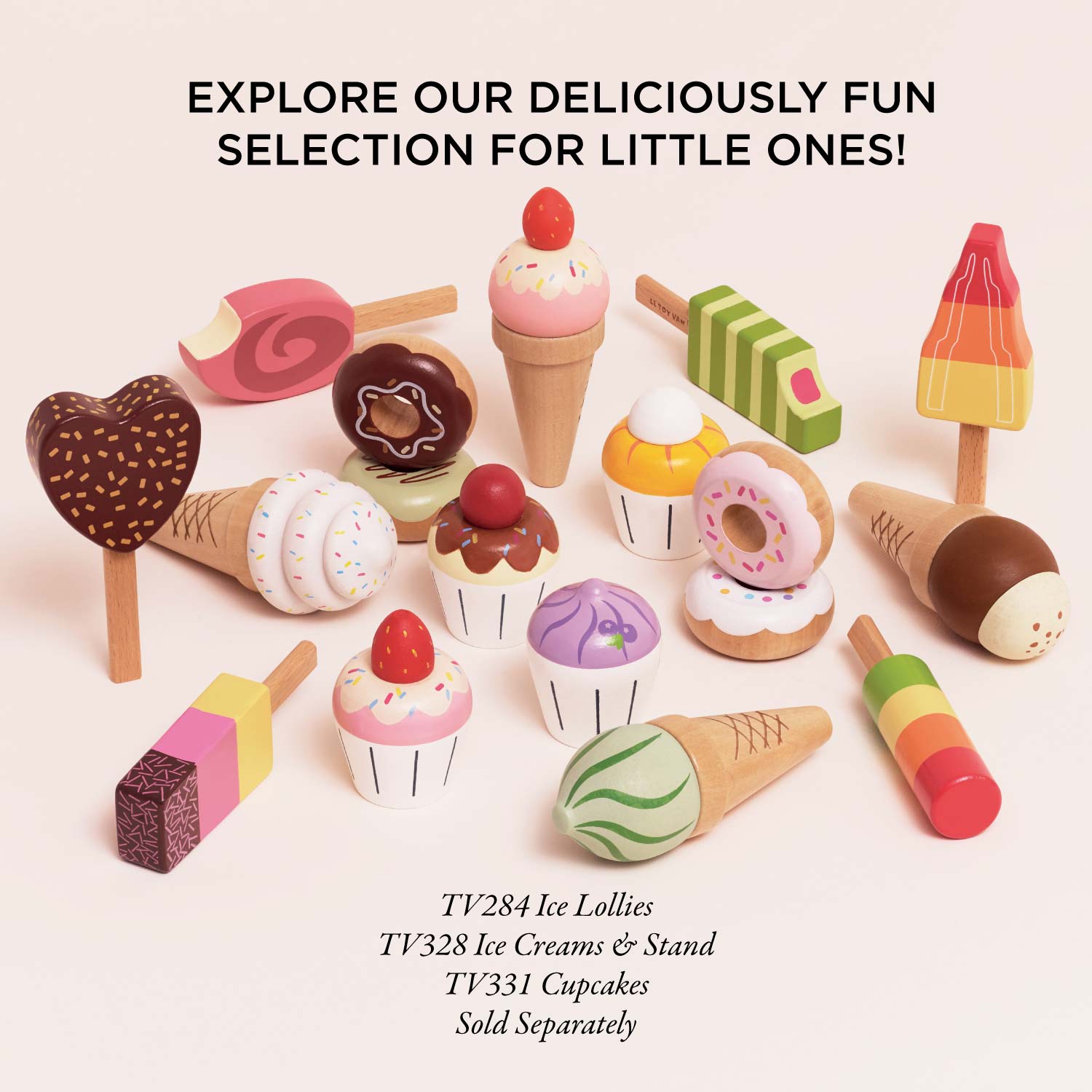 Role Play Doughnuts | Wooden Baking & Play Foods Toys | Le Toy Van