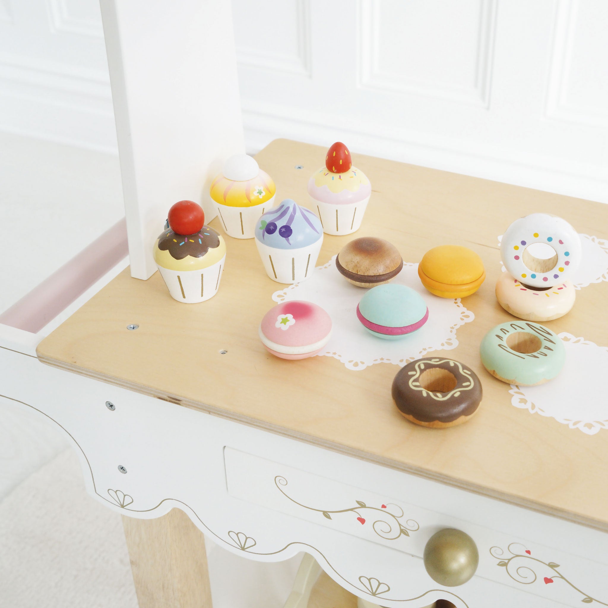 Wooden Doughnut Play Food Set