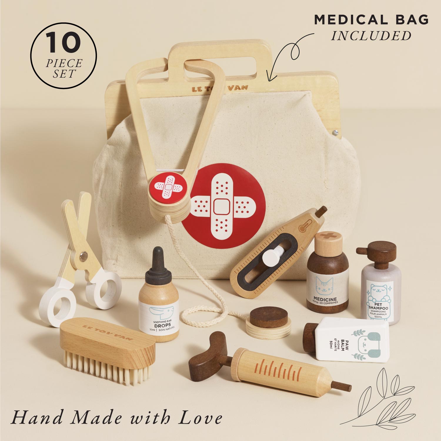 TV349-animal-vet-medical-bag-case-set-wooden-roleplay-pretend-vintage-toy-kids-boy-girl-wood-deluxe-gift-_1