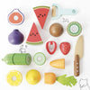 Wooden Chopping Board & Sliceable Play Food