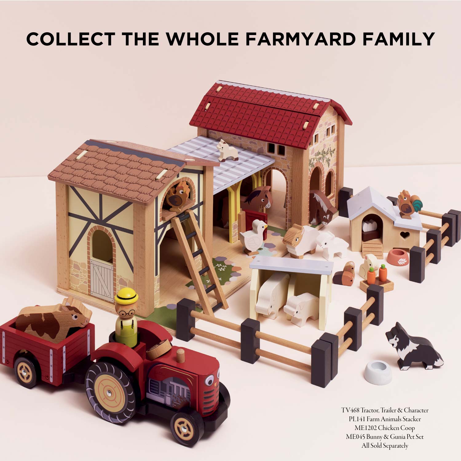 Imagination Role Play Farmyard Farms Animal Toys Le Toy Van