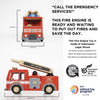Load image into Gallery viewer, Wooden Toy Fire Engine
