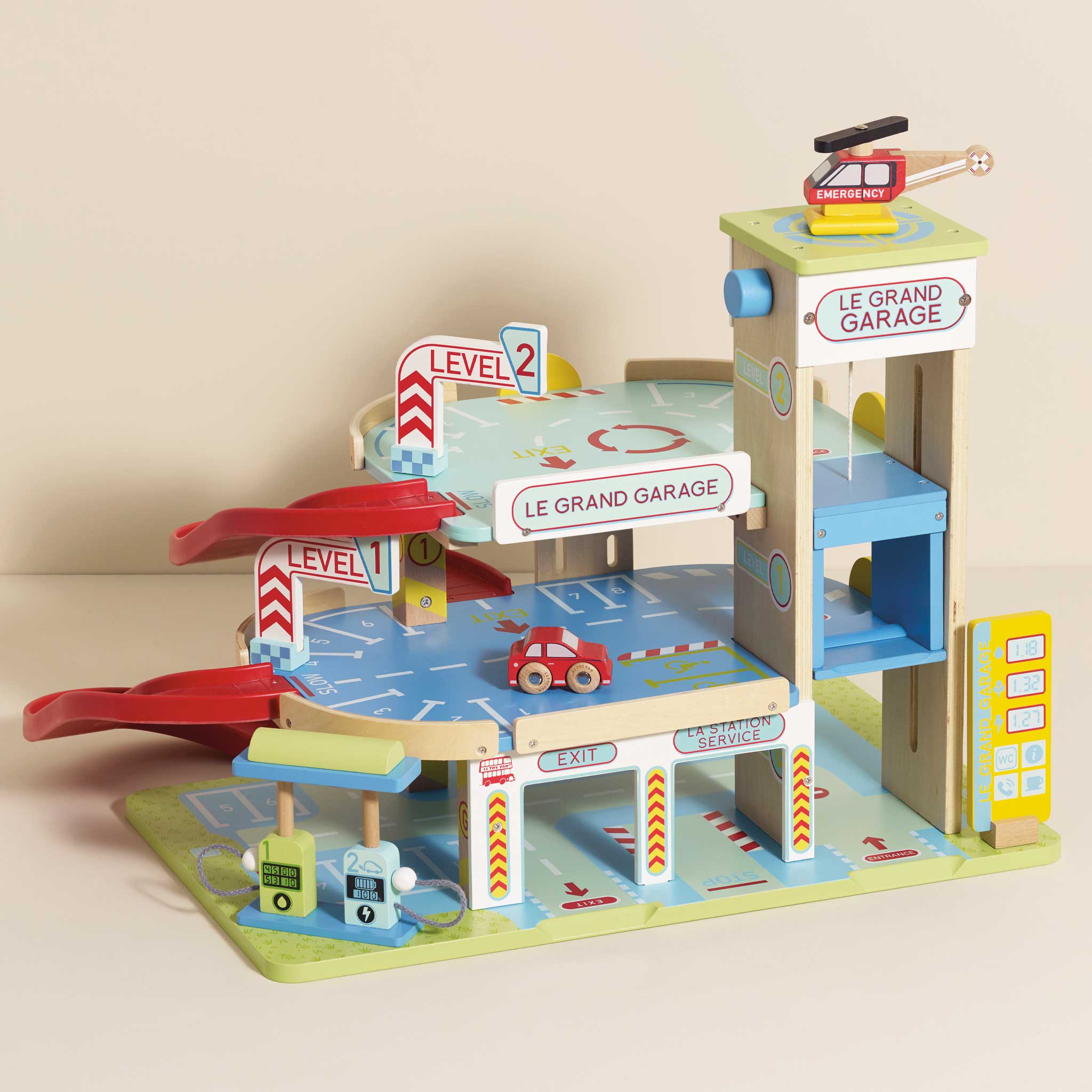 Plastic toy garage online