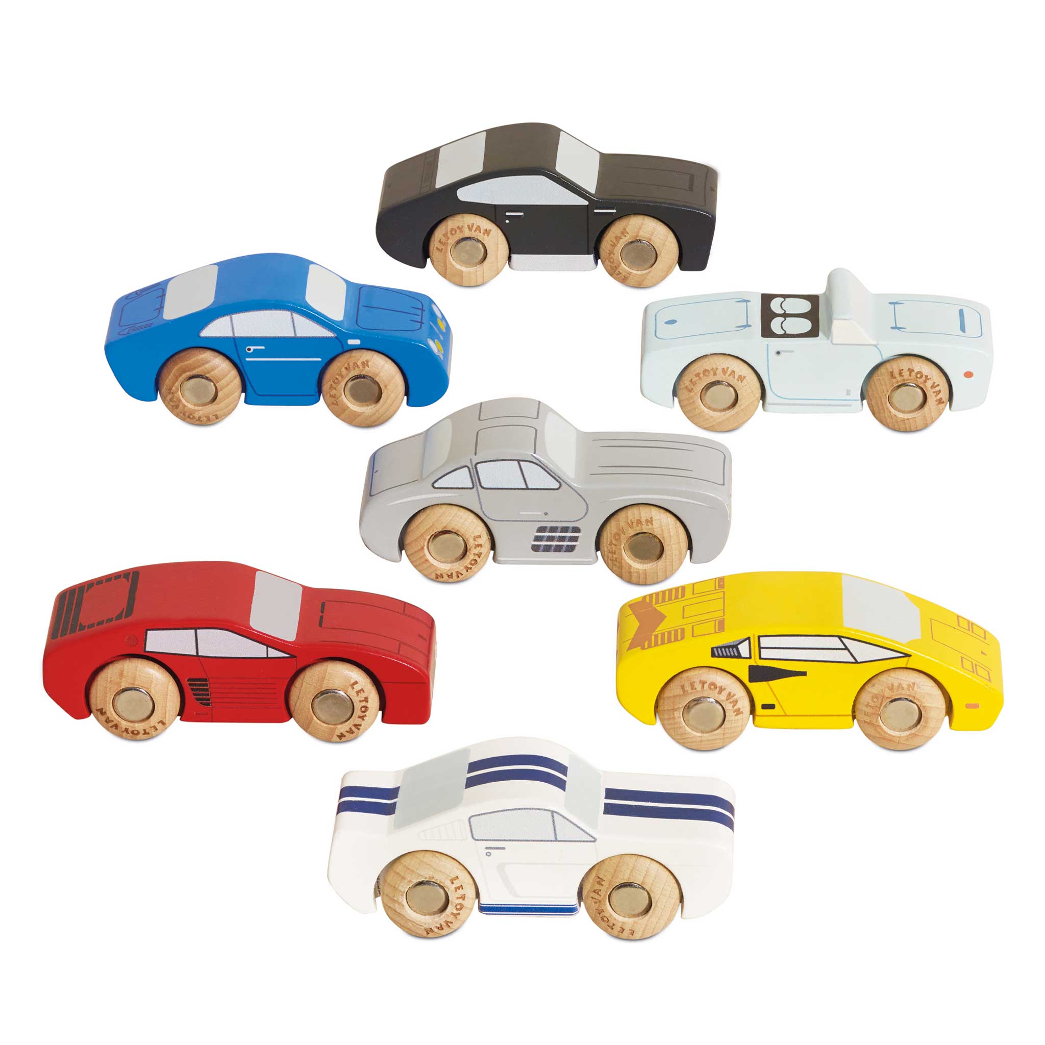 Classic Sports Race Cars | FSC Eco-Friendly Wooden Gifts | Le Toy Van