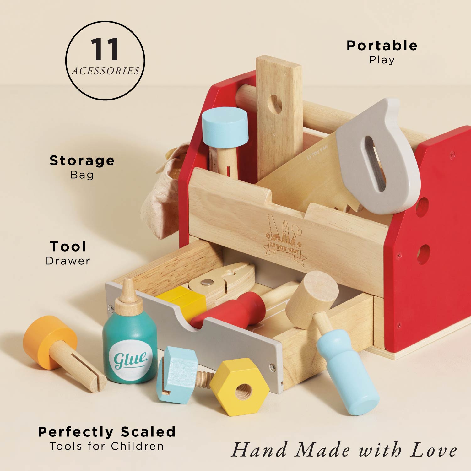 Tool Box & Wooden Tools | Crafting Toys for Kids | Le Toy Van