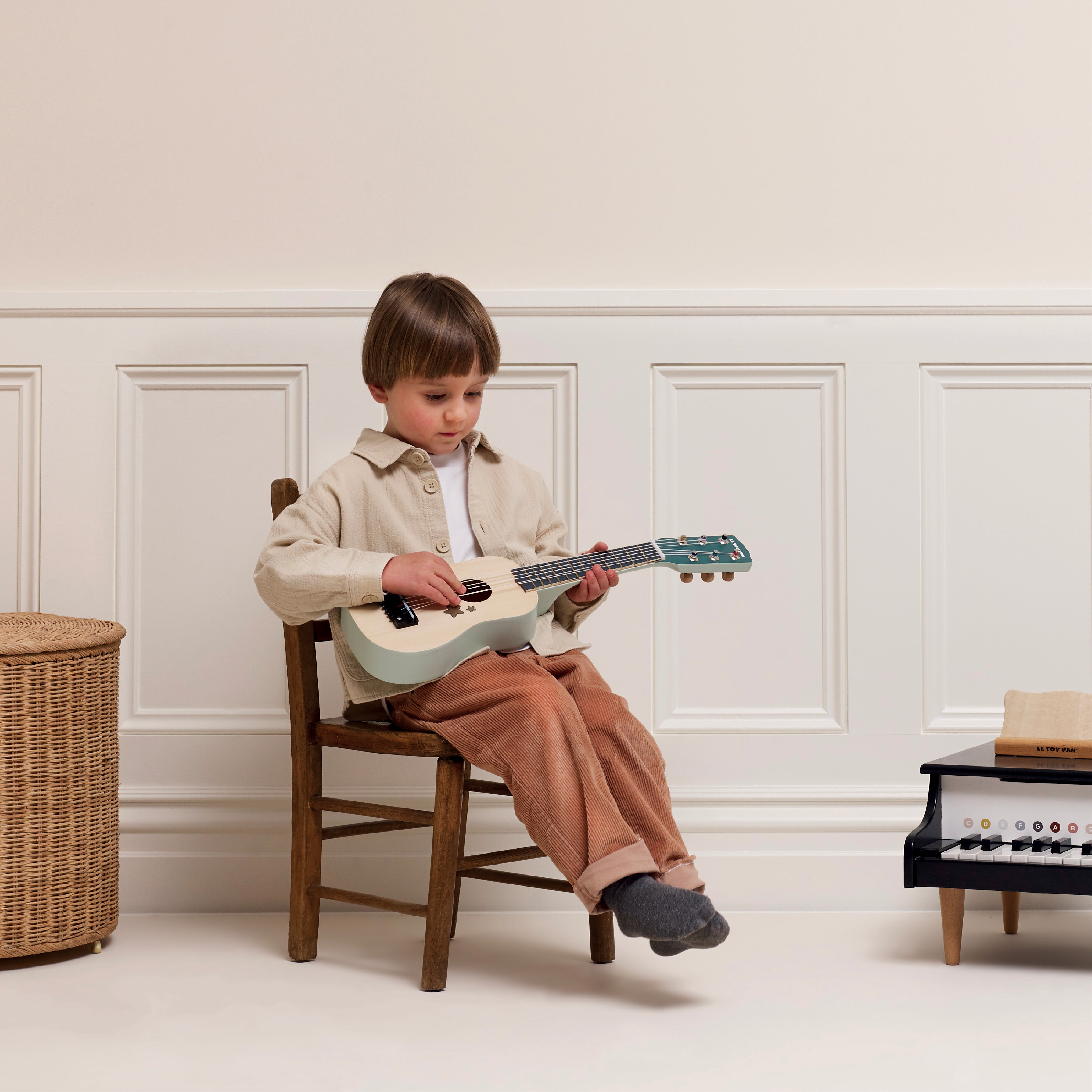 Wooden Guitar Toy Instrument