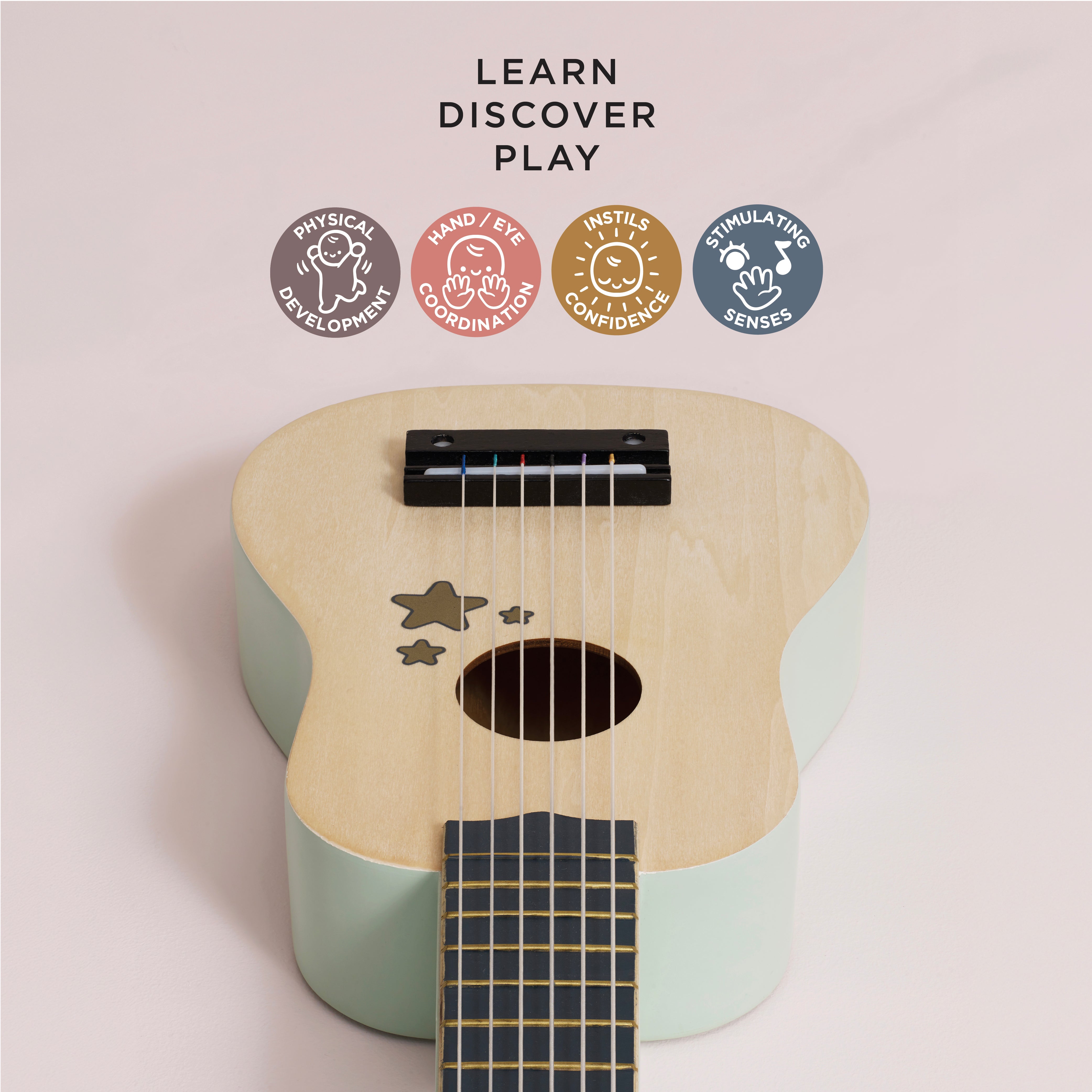 Wooden Guitar Toy Instrument
