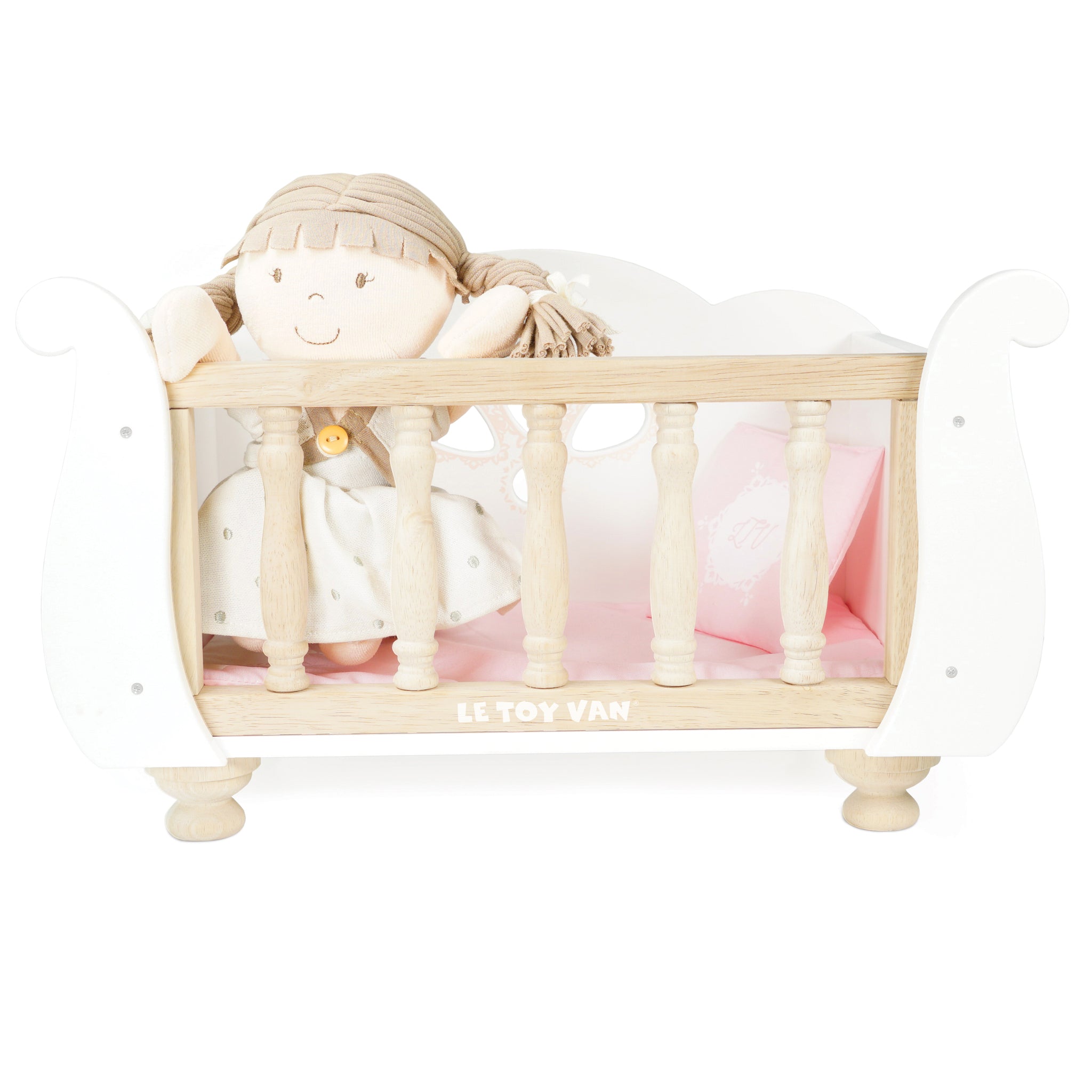 TV600-sleigh-baby-cot-dolly-playing