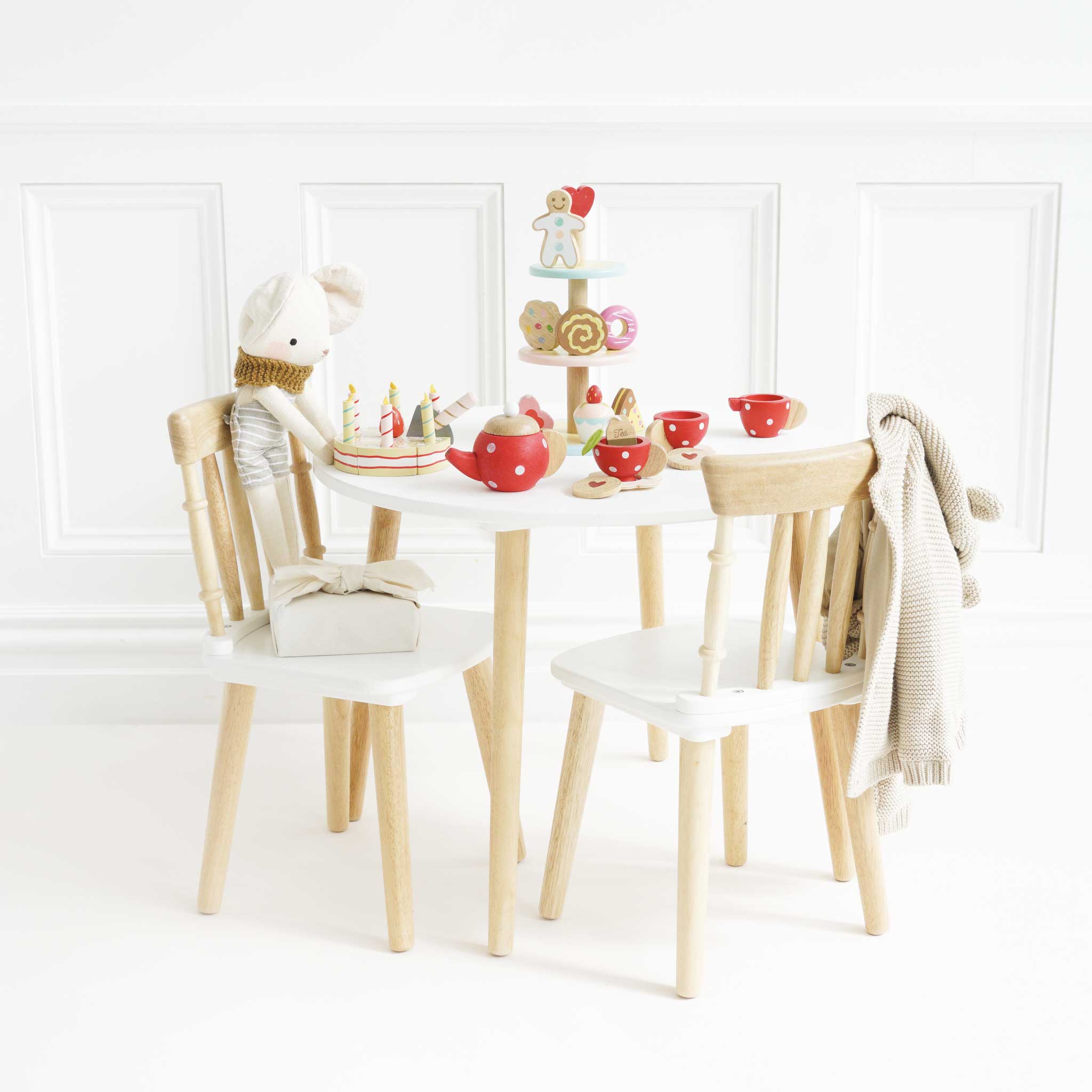 Children's Wooden Table and Chairs