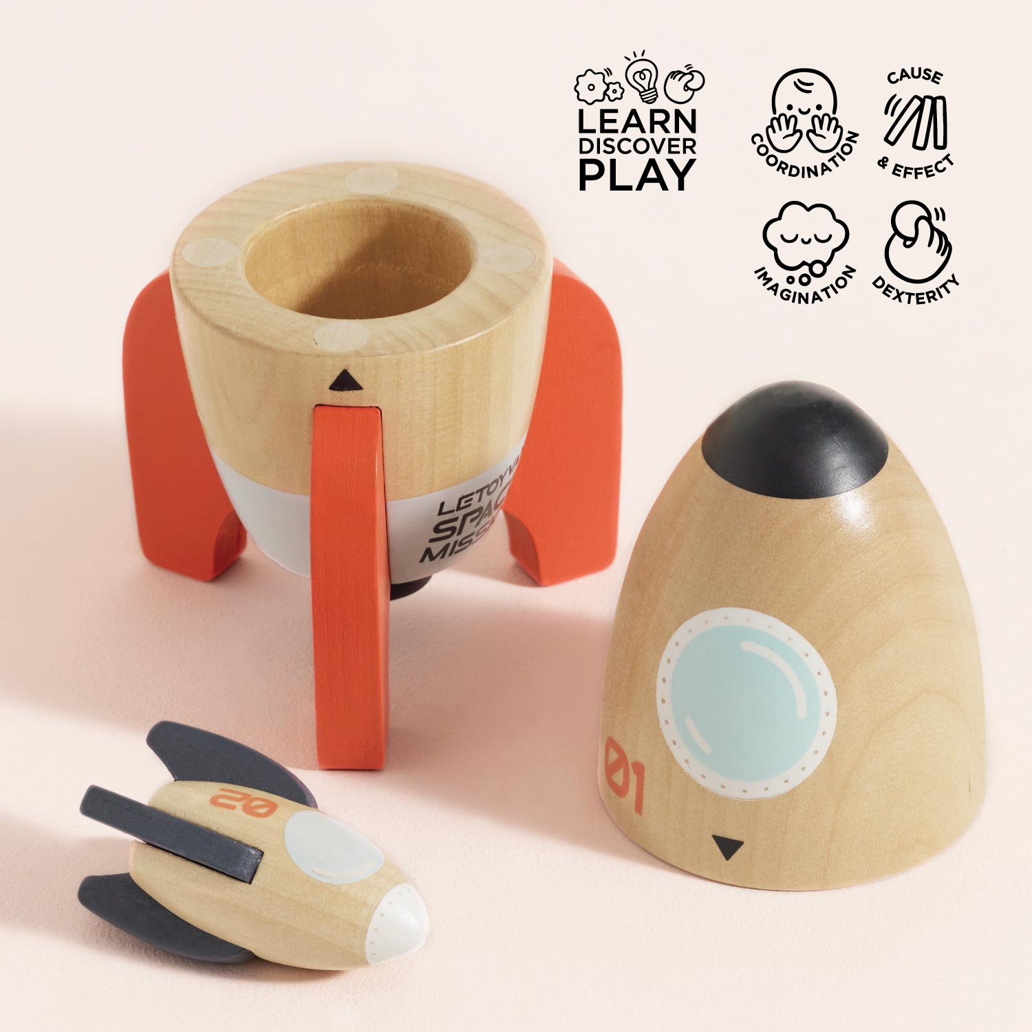 Magnetic Space Rocket Duo