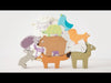 Load and play video in Gallery viewer, Forest Animals Wooden Stacking Toy