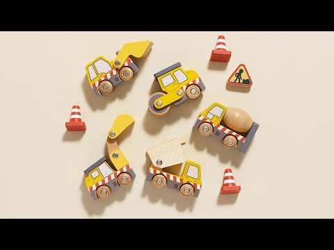 Construction Wooden Vehicle Set | Le Toy Van

