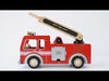 Load and play video in Gallery viewer, Wooden Toy Fire Engine